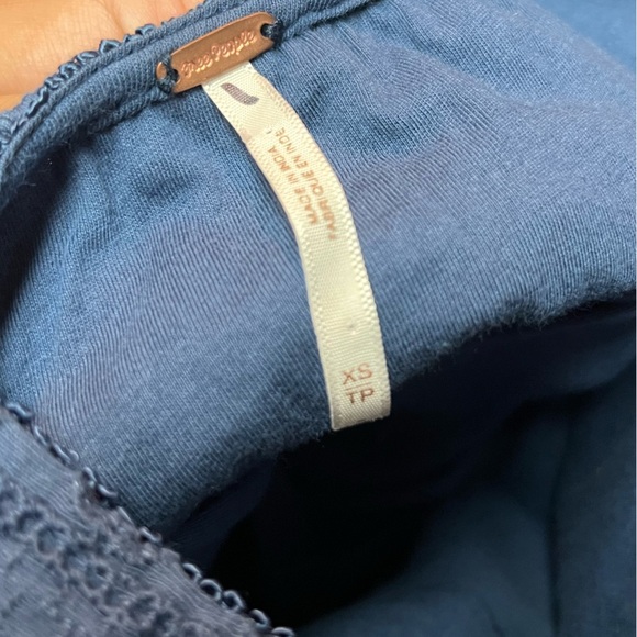 Free People Blue Sheath Mini Dress Sleeveless - Picture 3 of 6